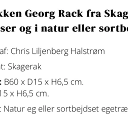 Skagerak / trip trap Knagerække