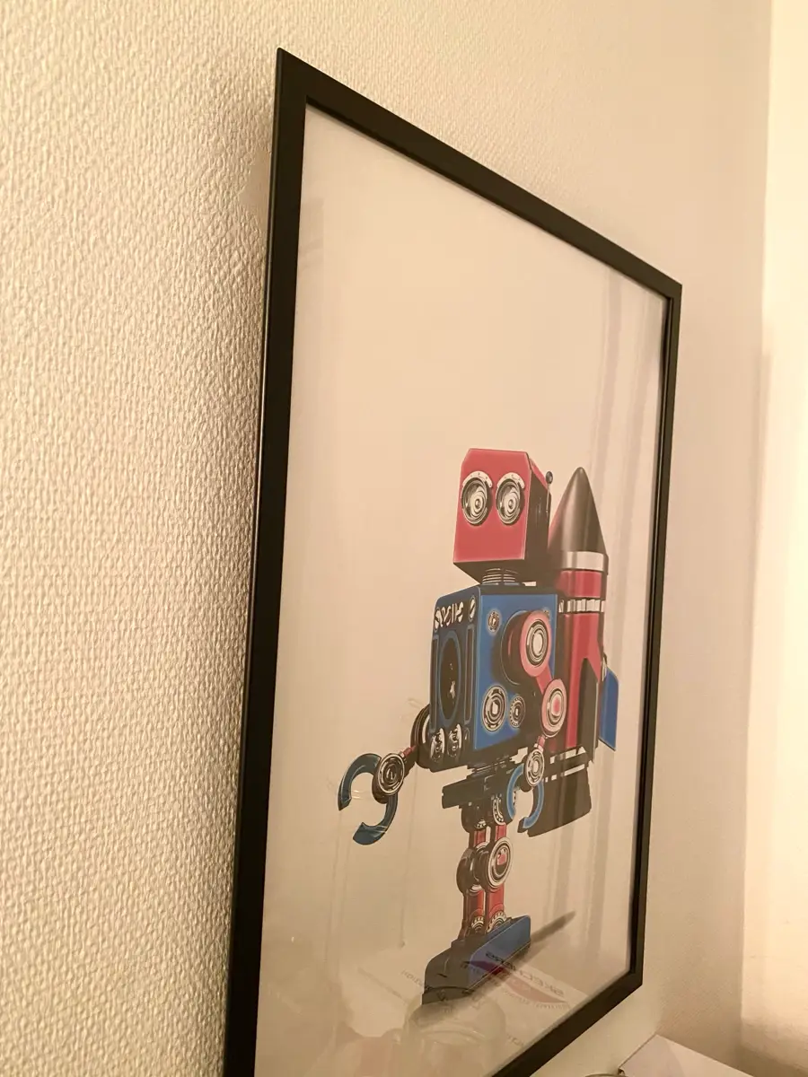 Robot Retro robot plakat med ramme