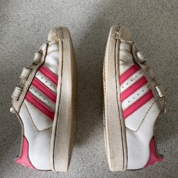 adidas Superstar sneakers hvid / pink