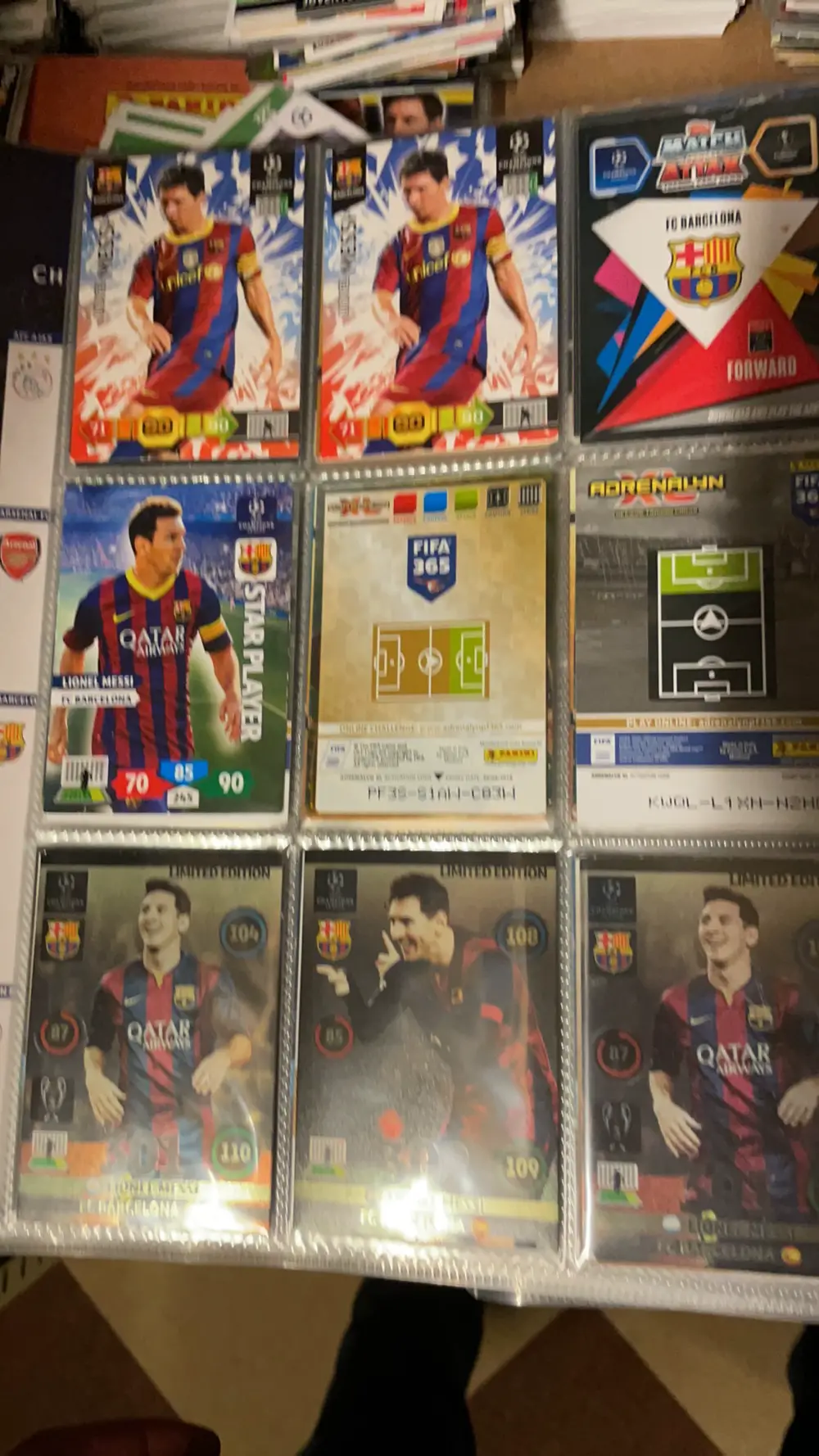Panini Messi Fodboldkort