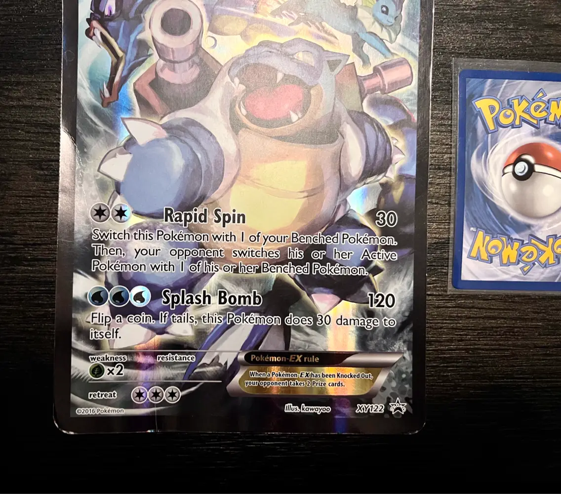 Pokémon Blastoise EX XY122 jumbo kort