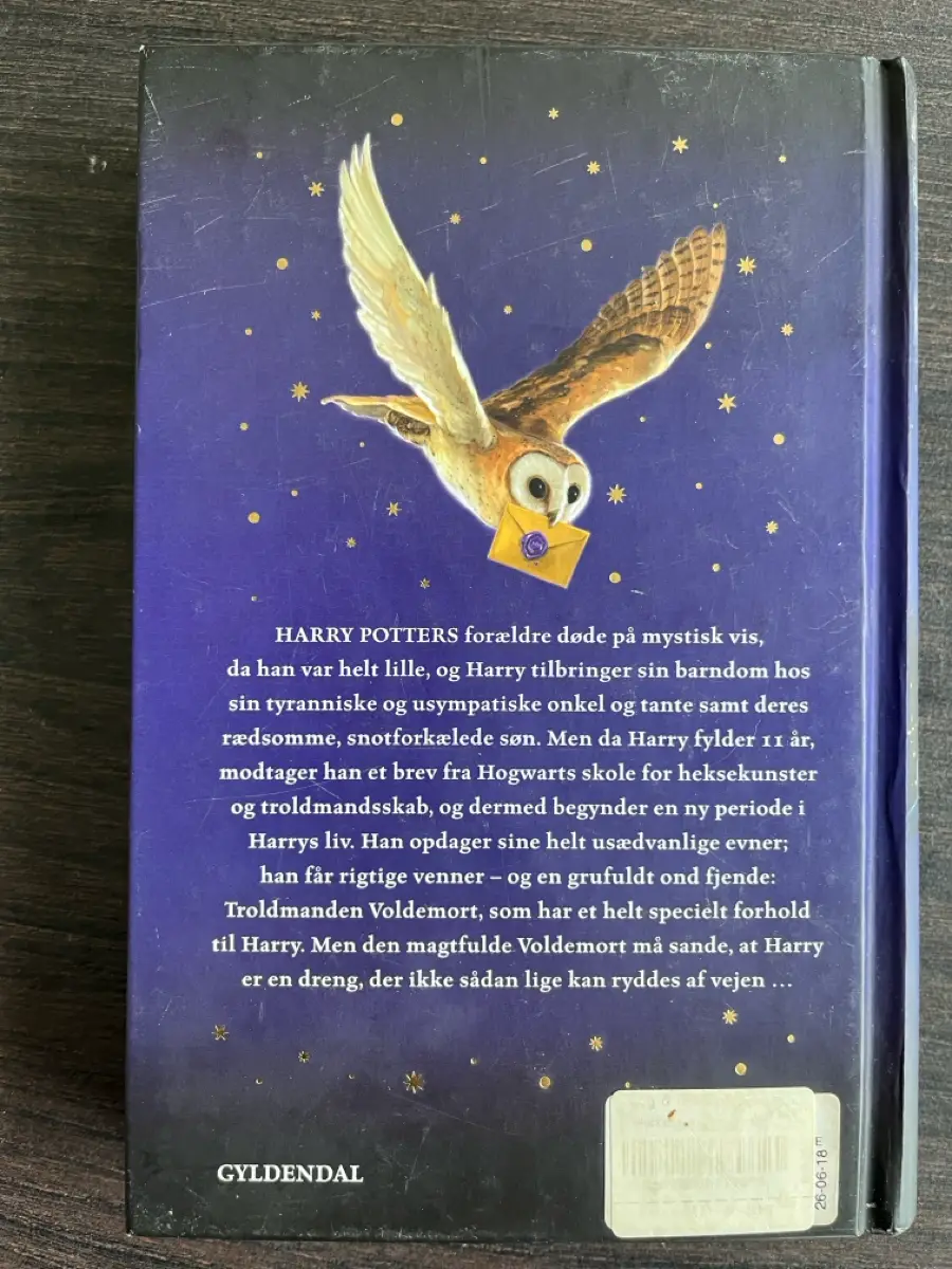 Harry Potter og de vises sten eventyr Hardback J K Rowling eventyr b