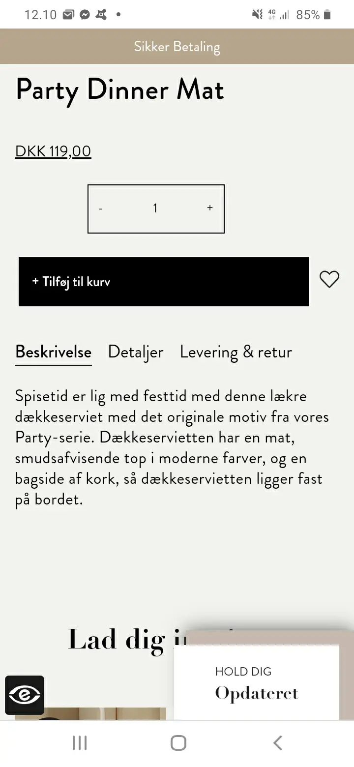 ferm LIVING Dækkeservietter