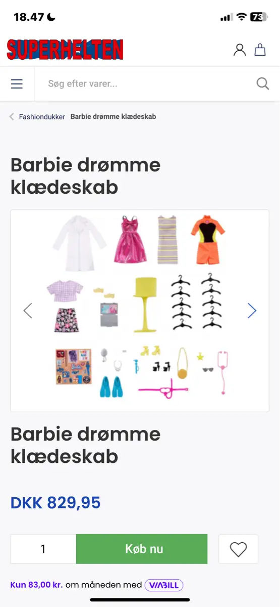 Barbie Luksus klædeskab