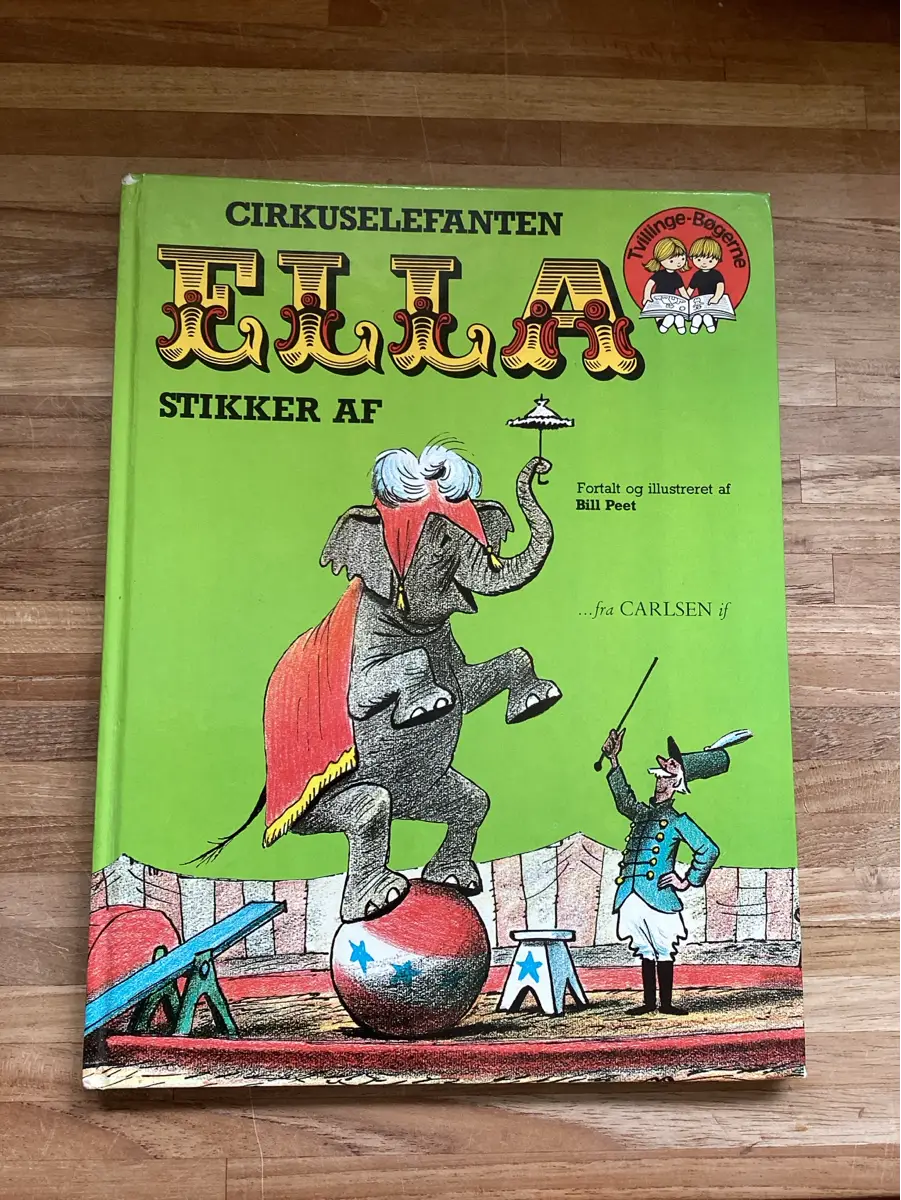 Cirkuselefanten Ella stikker af Bill Peet bog