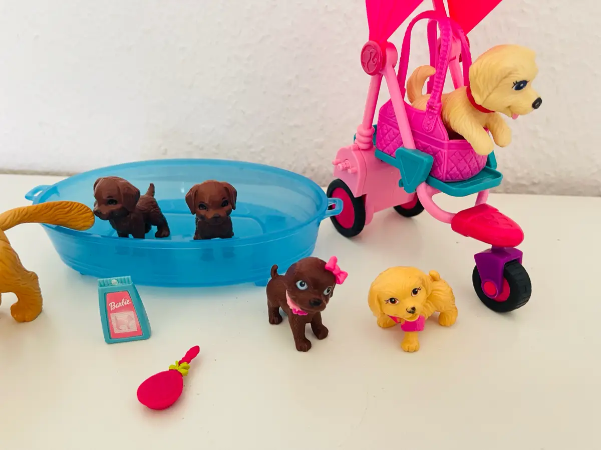 Barbie Klapvogn og hunde