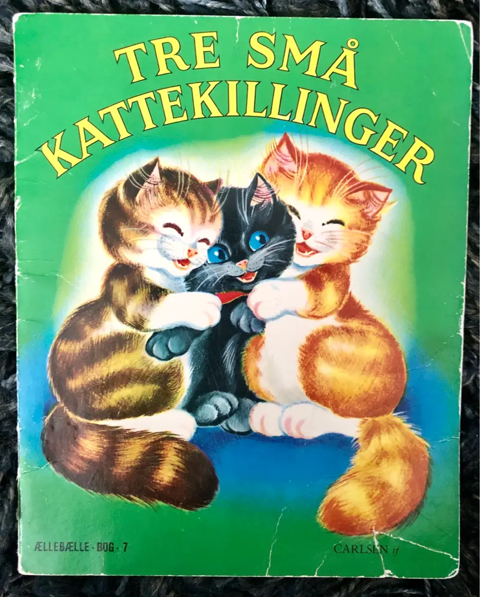 Tre små kattekillinger Bog