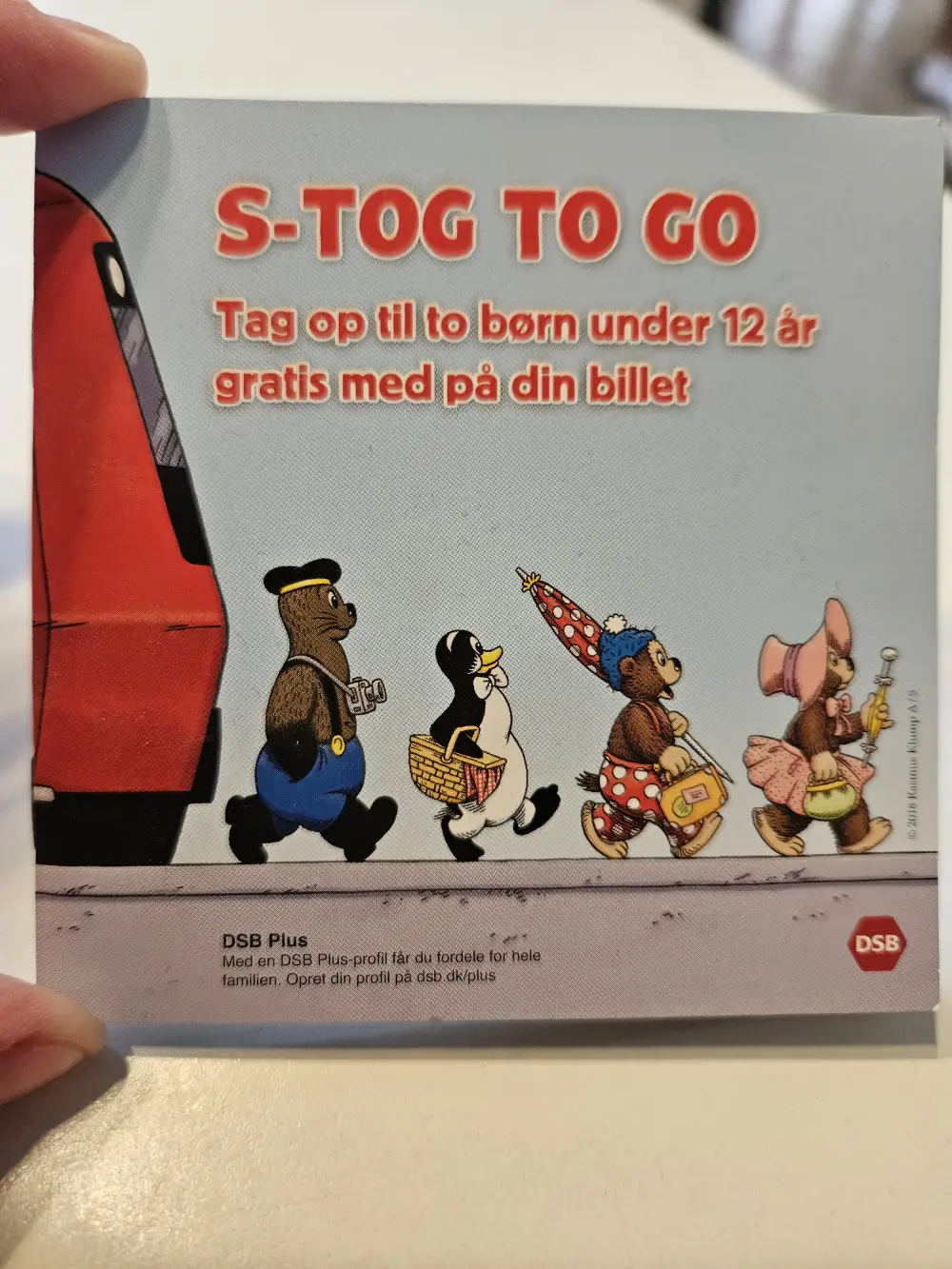 Rasmus Klump og det glemte tog Pixi bog fra DSB