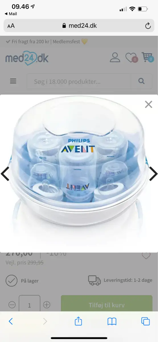 Philips AVENT Dampsterilisering