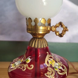 Antik Glas lampe