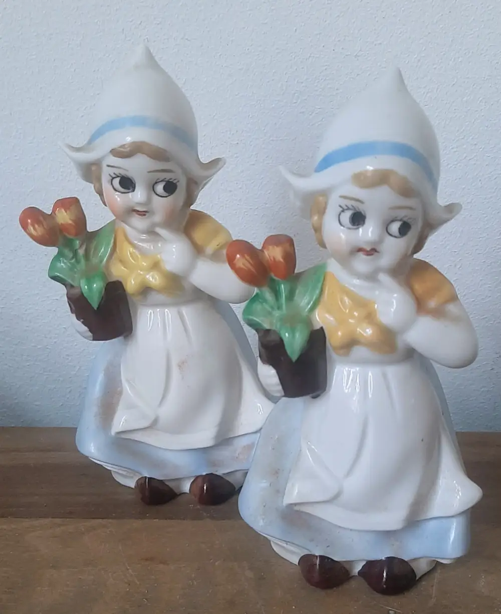 Retro Porcelæns salt og peber sæt