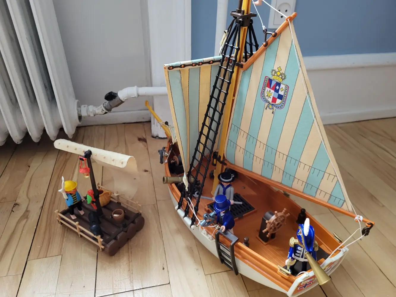 Playmobil Skib soldater tømmerflåde