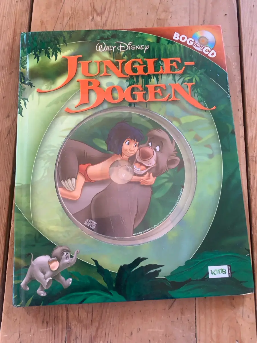 Junglebogen Børnebog med DVD