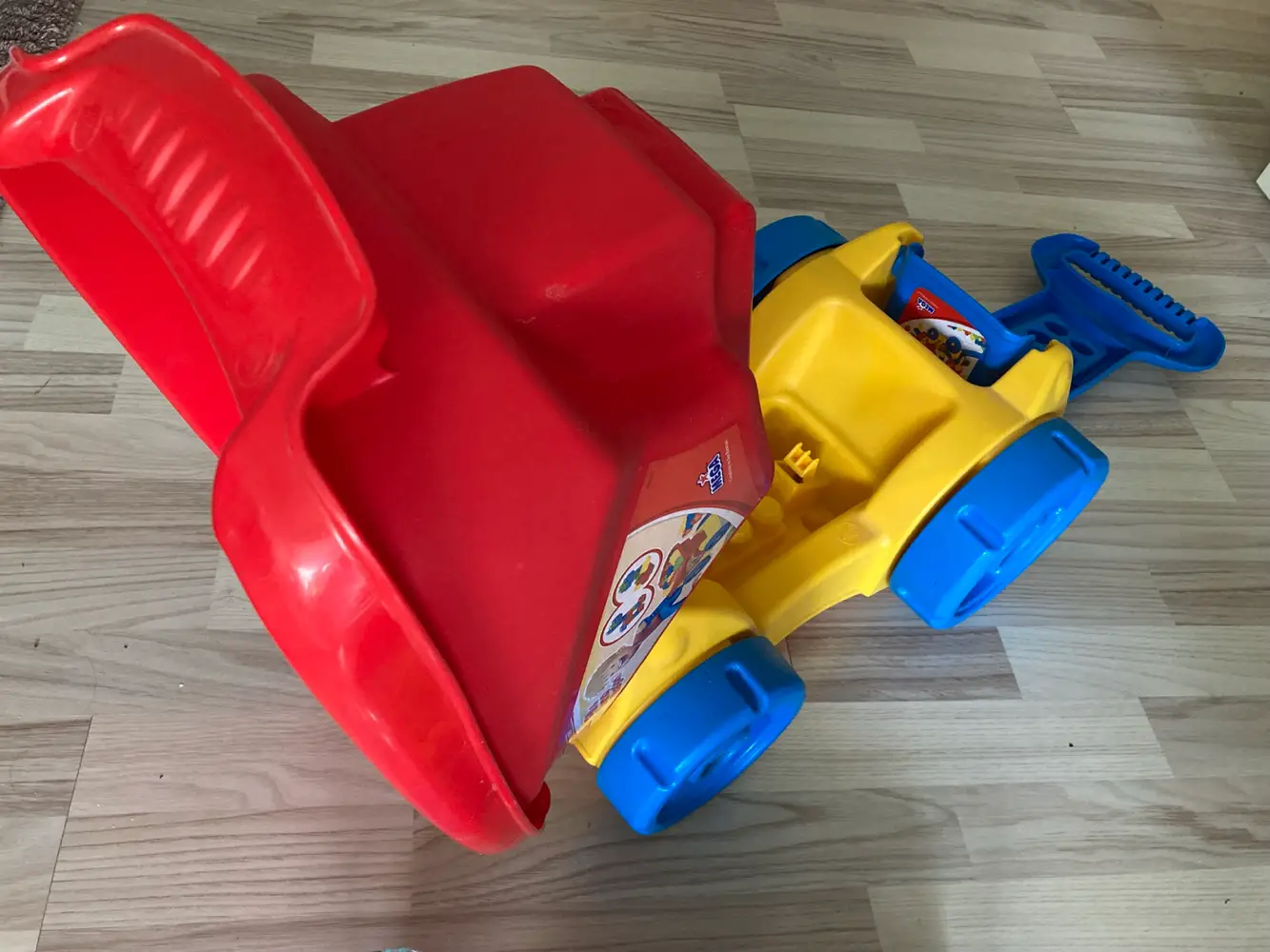 Fisher Price Mega bloks vogn med klodser