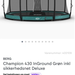 Berg Trampolin stolper til net