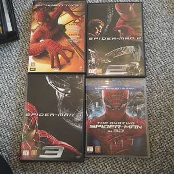 Spiderman 123 og the amazing spiderman Dvd og blu-Ray