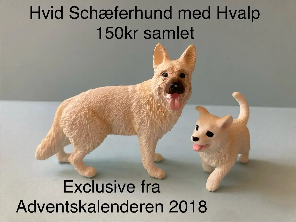 Schleich Hvide schæferhunde