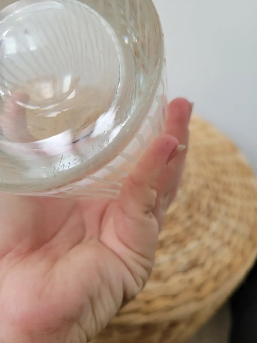 Ukendt Tung glas vase