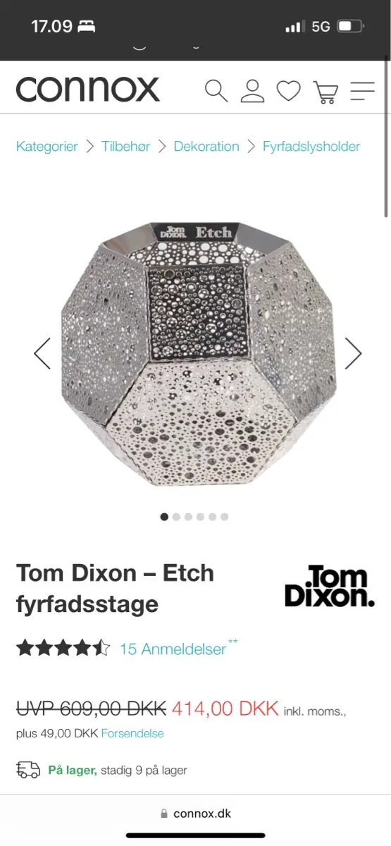 Tom Dixon Fyrfadsstage