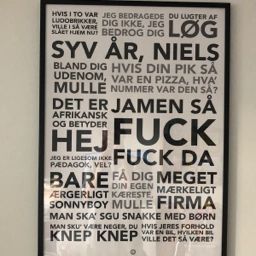 Citat plakat Den eneste ene + ramme