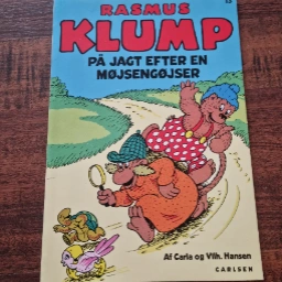 Rasmus Klump på jagt efter en Tegneserie