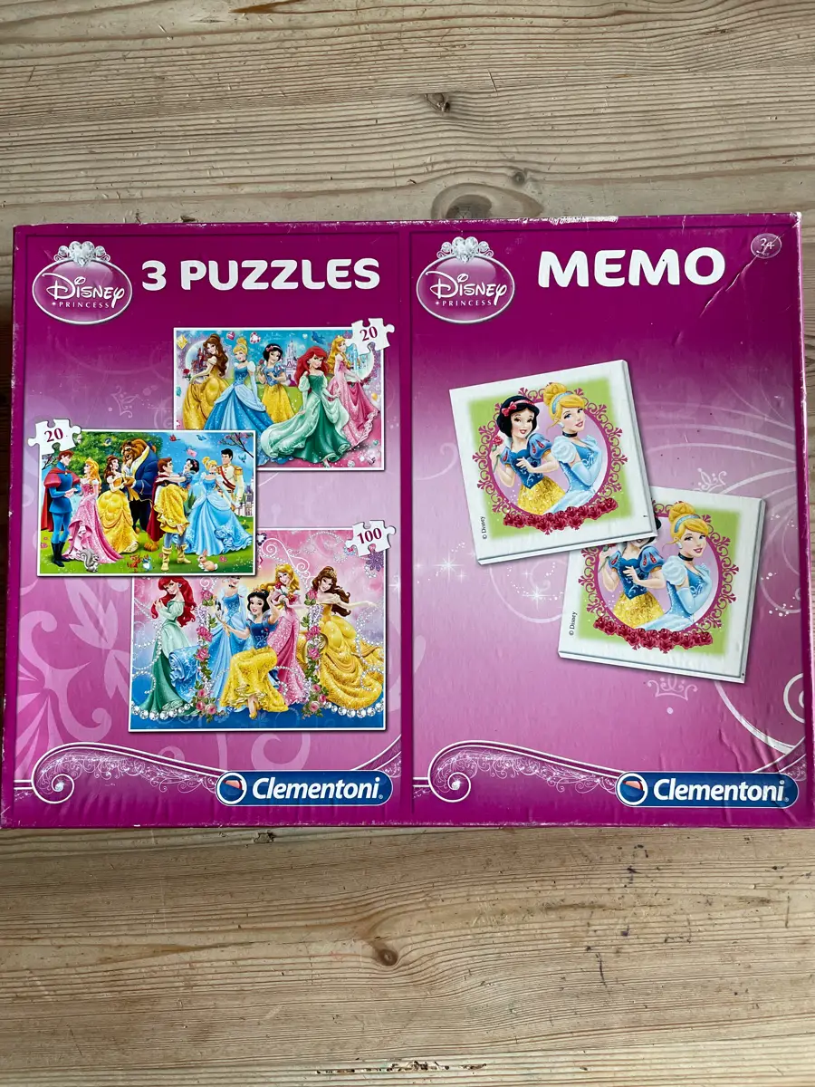 Clementoni 3stk Puzzlespil og memori