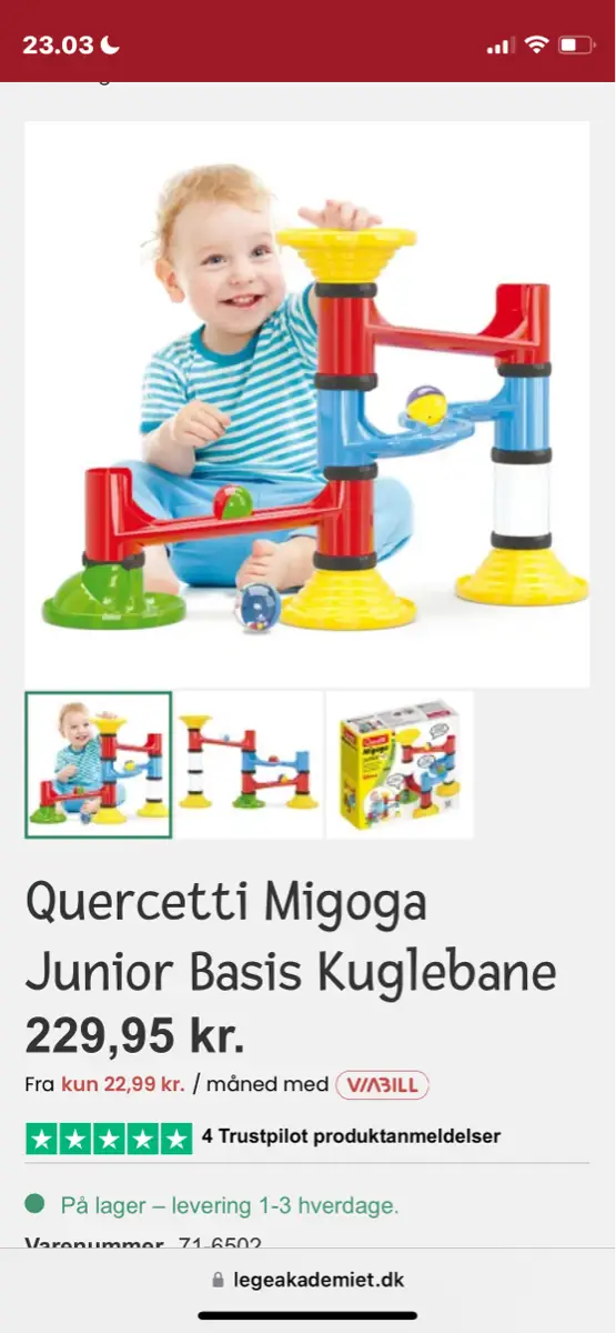 Quercetti Migoga kuglebane basis+junior