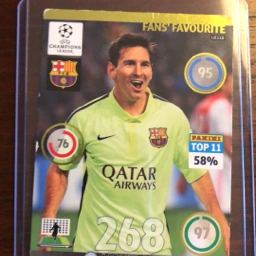Panini Fodboldkort Messi
