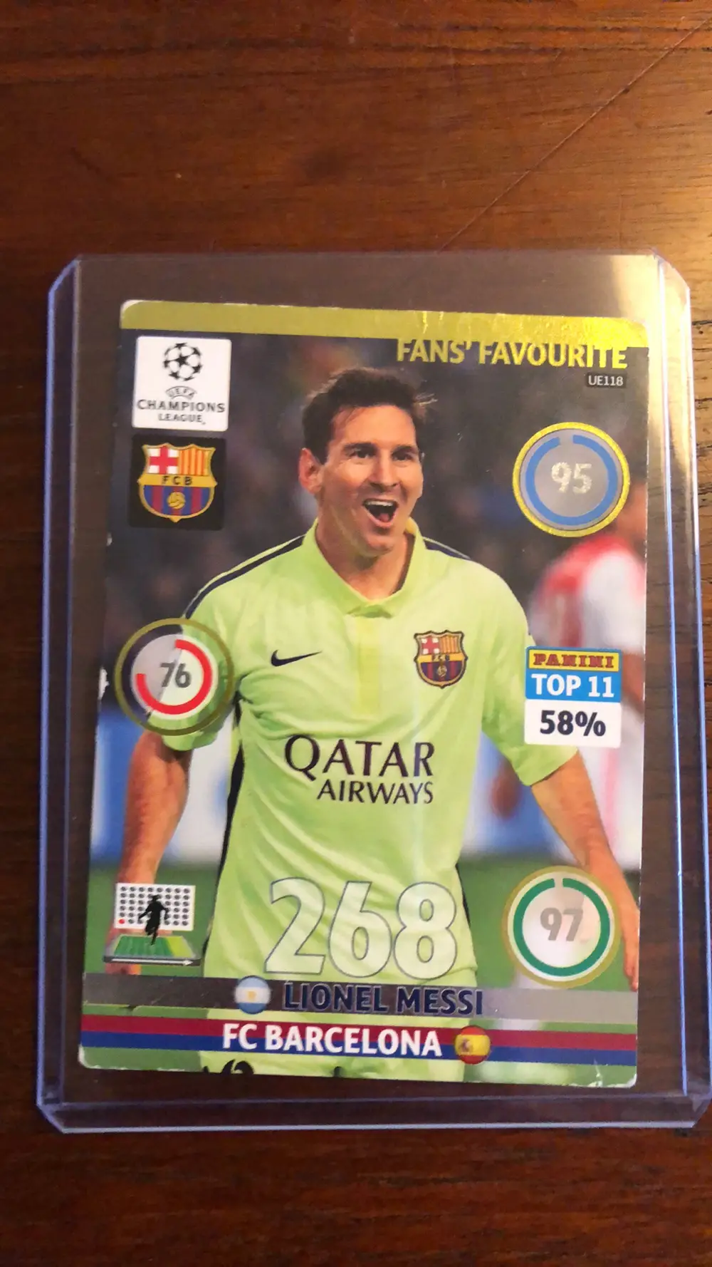 Panini Fodboldkort Messi