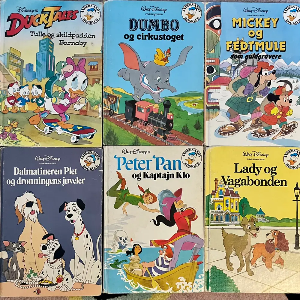 Ducktales Tulle og skildpadden Barnaby Anders Ands bogklub bøger