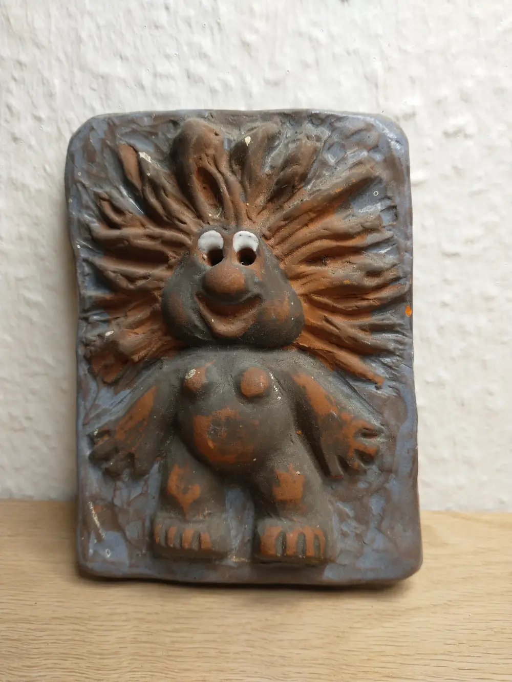 Keramik / ler ophæng Skønt relief af ler