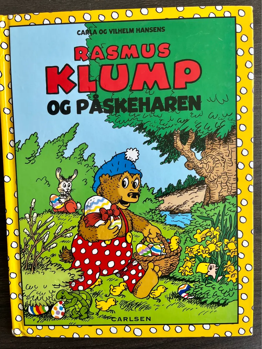 Rasmus Klump og Påskeharen billedbog Læs højt tegneserie bog