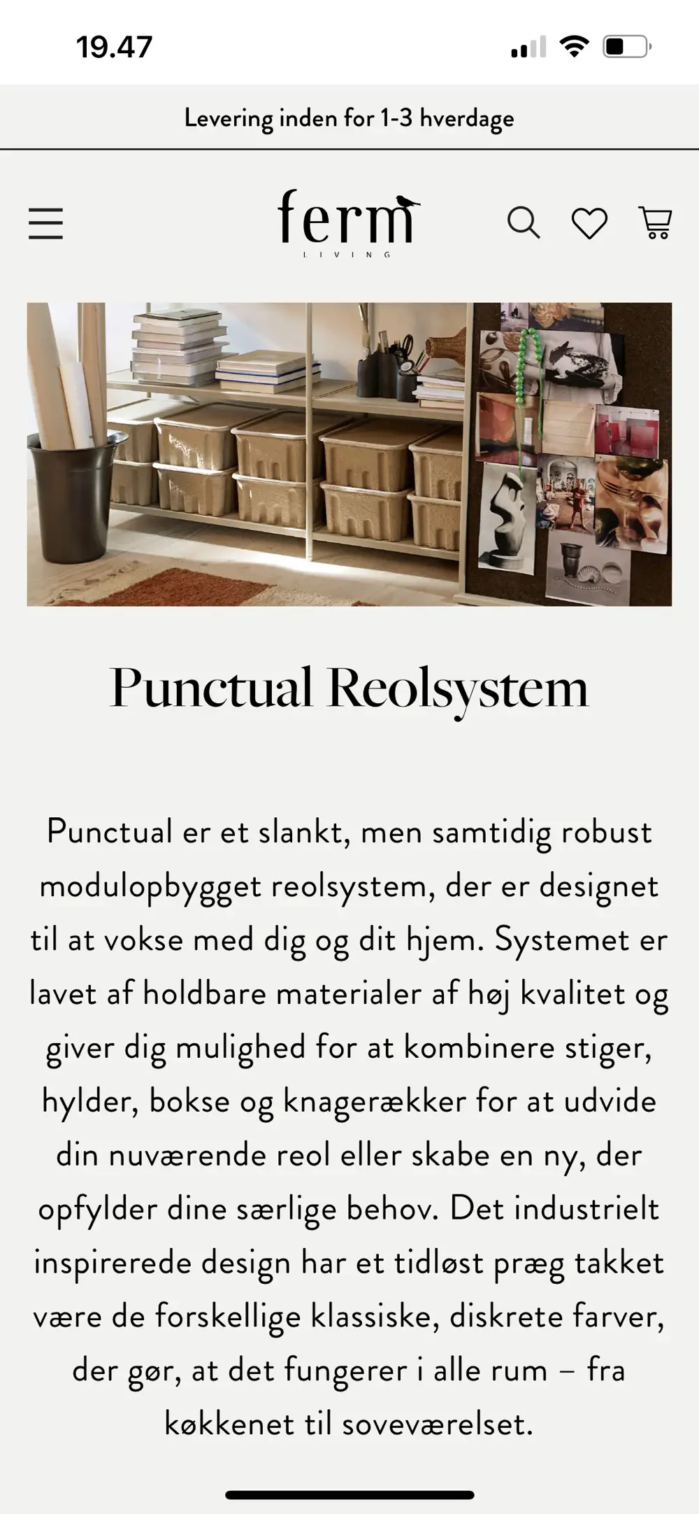 ferm LIVING Reolsystem