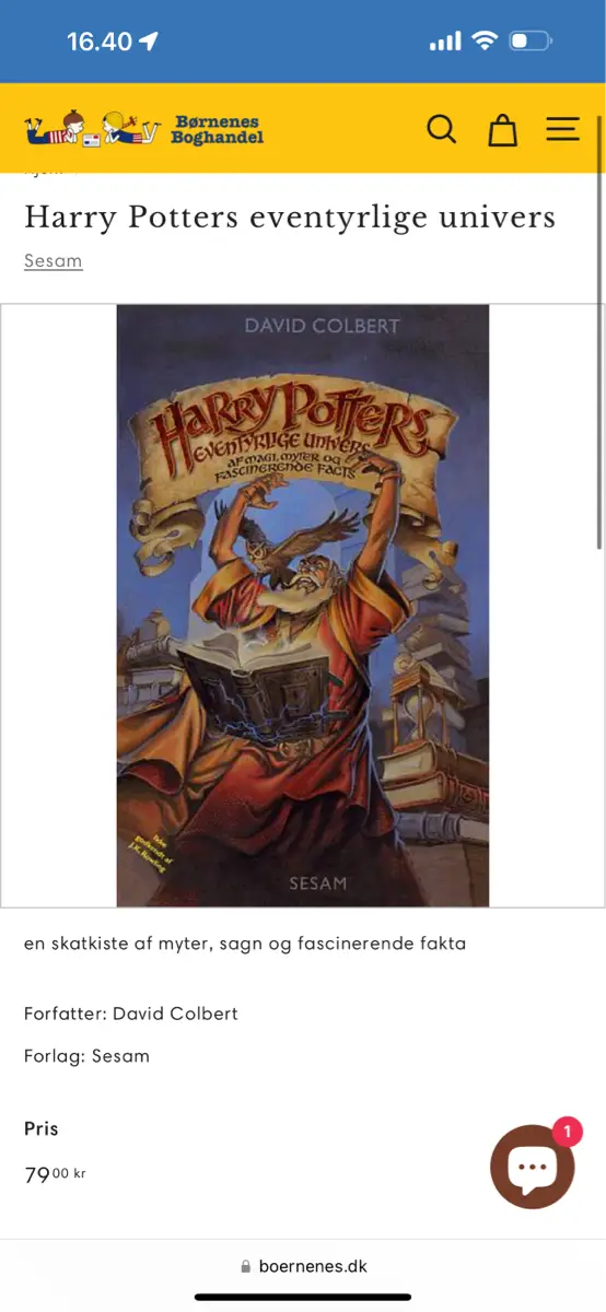 Harry Potters eventyrlige univers bog