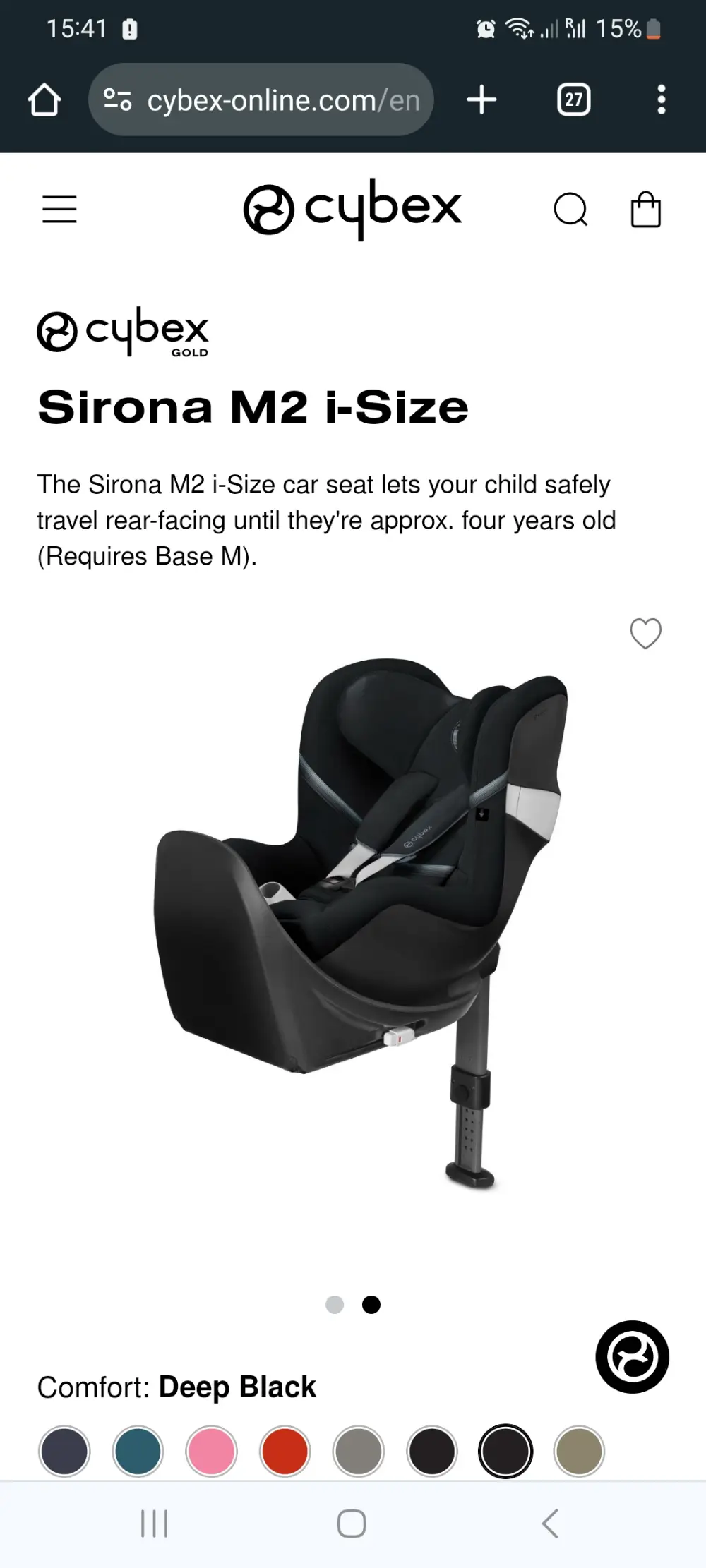 CYBEX Sirona M2 i-size autostol