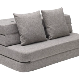 by klipklap 3 Fold Sofa XL soft multi Grey