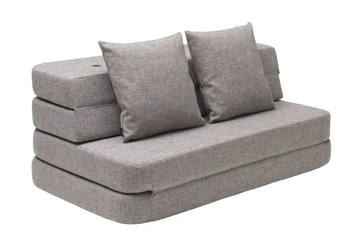by klipklap 3 Fold Sofa XL soft multi Grey