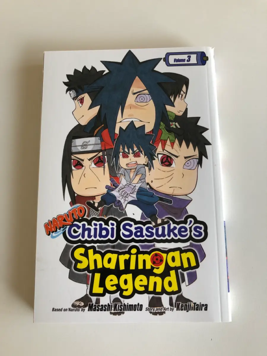 Naruto Chibi Sasukes Sharingan legend Manga tegneserie på engelsk