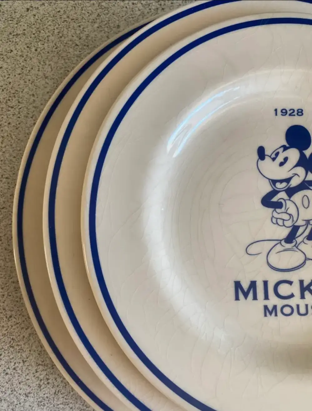 Disney Vintage Mickey Mouse Porcelæn