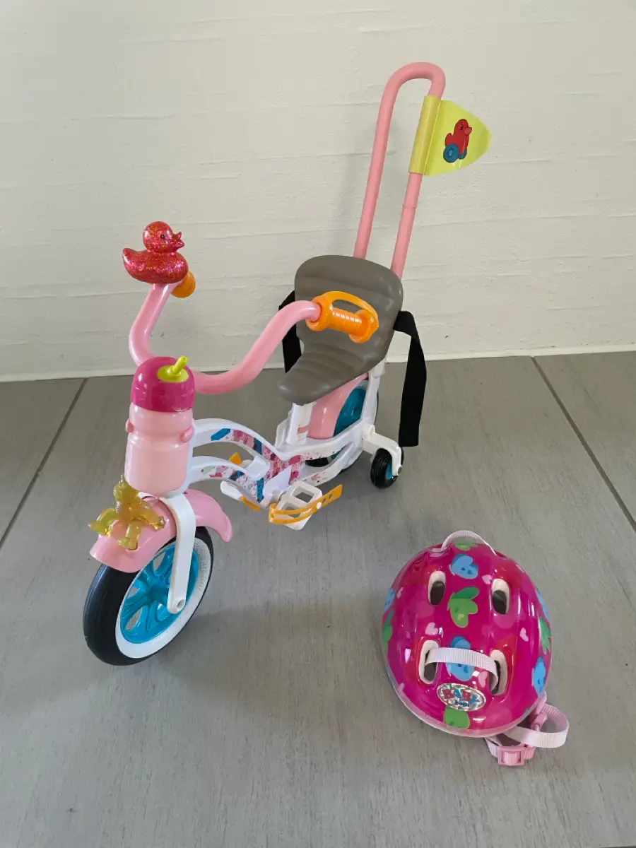 BABY BORN Cykel med lys og hjelm