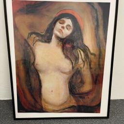 Edvard Munch Indrammet plakat