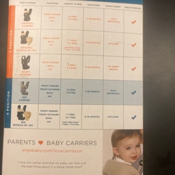 Ergobaby Bæresele 360 carrier