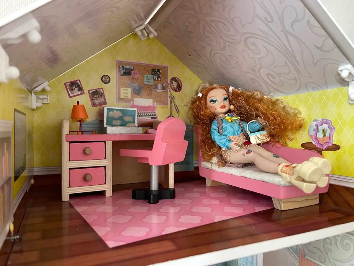 Kidkraft Kæmpe barbiehus med møbler