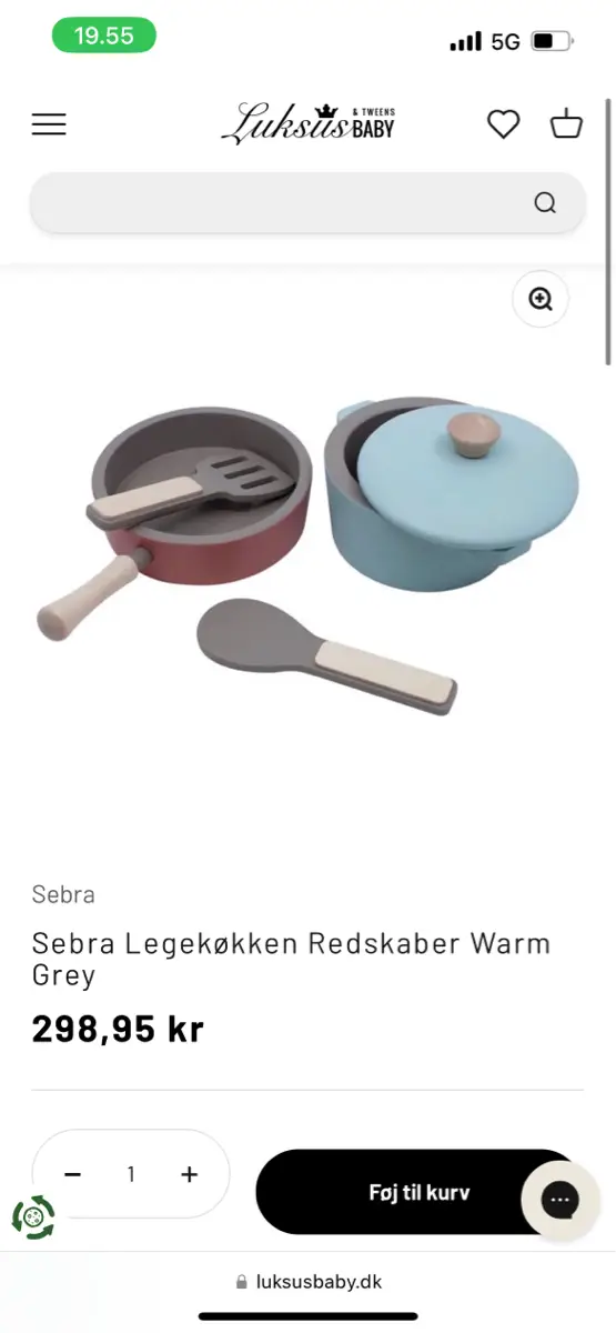 Sebra Legekøkken redskaber legemad