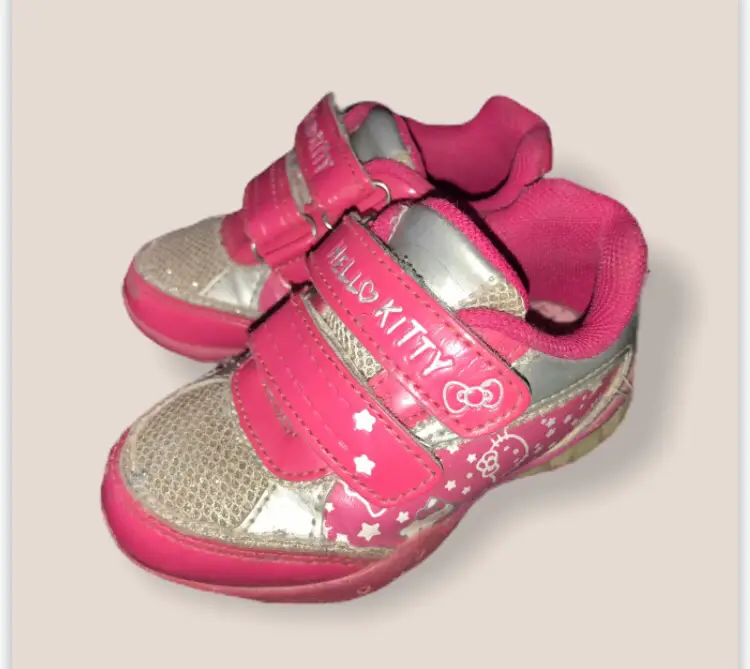 Sko 24 grå pink lyserøde Kitty Hello Sneakers
