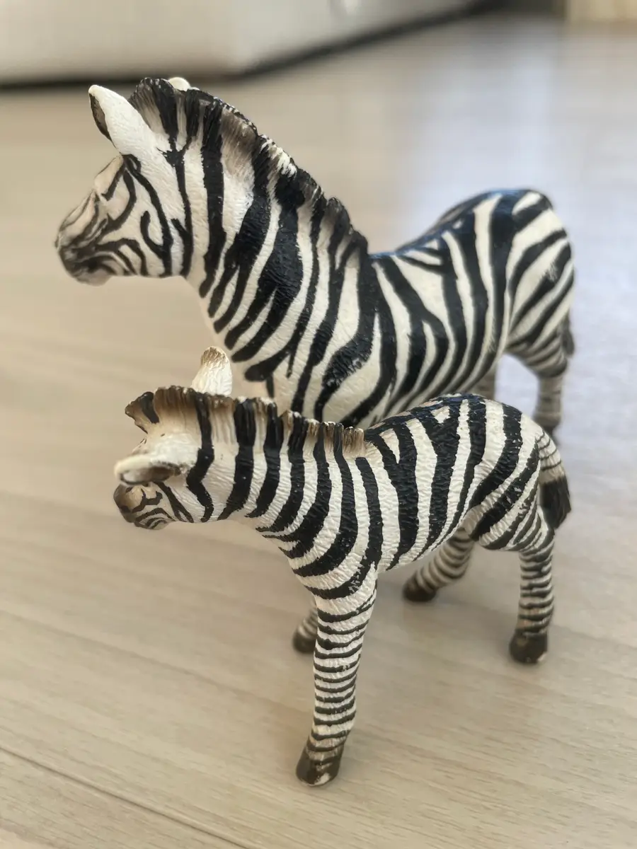 Schleich Zebra og zebra føl