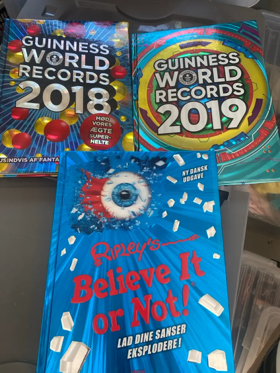 Guinness world records Bøger