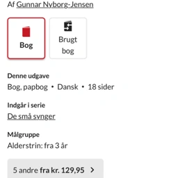 De små synger - stor papbog Papbog