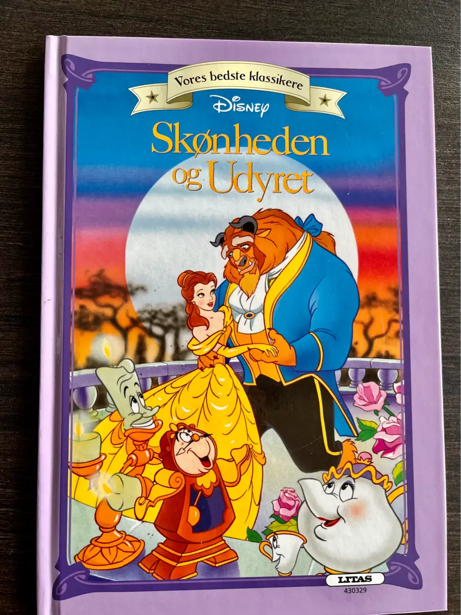 Skønheden og udyret Disney Flot tegneserie fra filmen