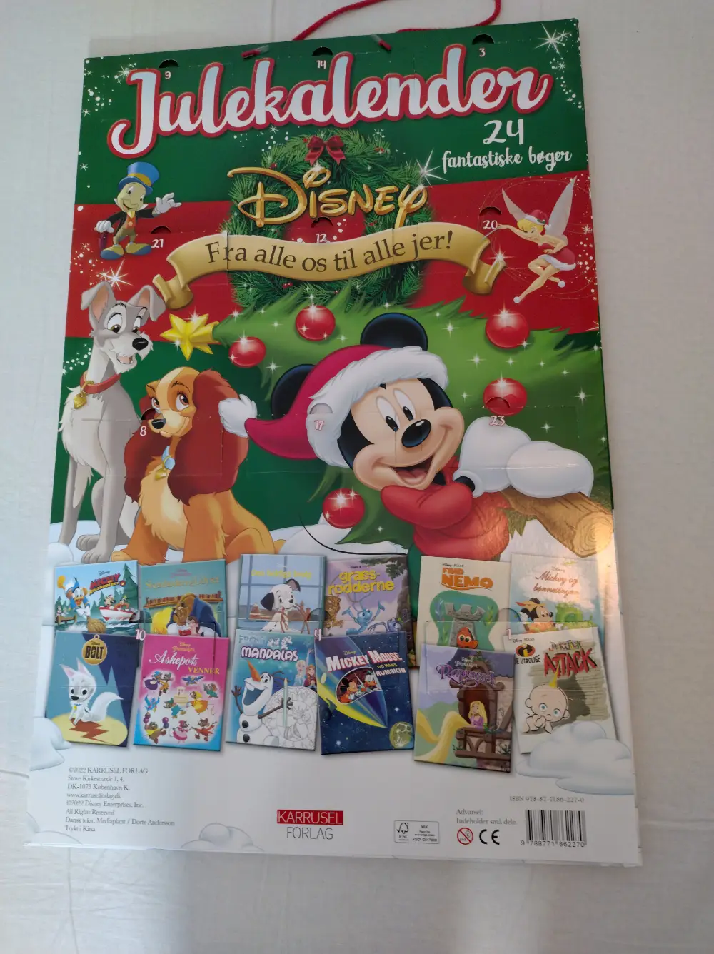 Disney julekalender 24 bøger Bog julekalender